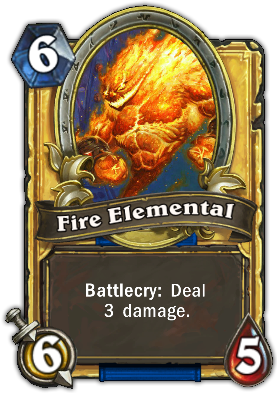 The Fire Elemental is gold because it's a much better card than Huge Toad.